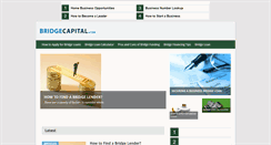 Desktop Screenshot of bridgecapital.com